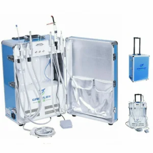 Greeloy GU-P206 Dental Portable Unit+Air Compressor